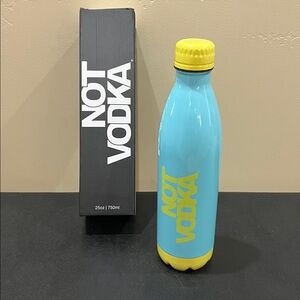 Not Vodka | Baby Blue & Butter Yellow Insulated Water Bottle | 25oz